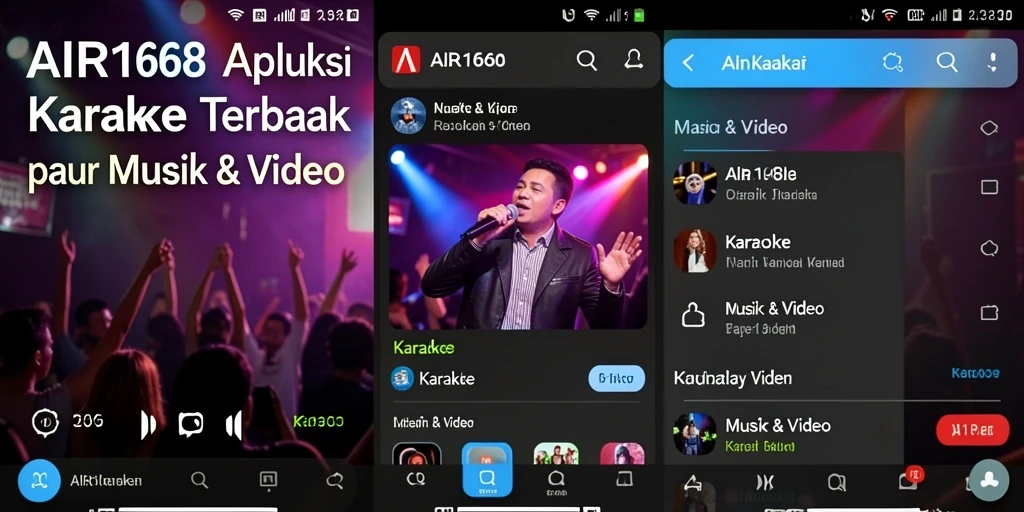 Antarmuka AIR168 yang intuitif untuk pengalaman Karaoke yang menyenangkan.