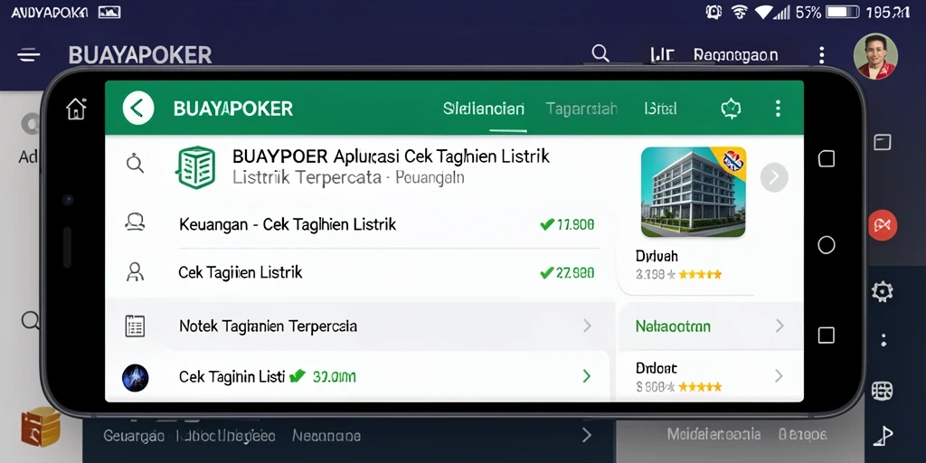 Tampilan antarmuka BUAYAPOKER untuk cek tagihan listrik yang mudah digunakan.