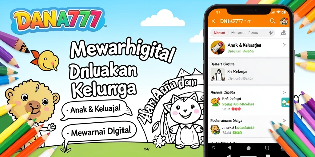 Antarmuka pengguna DANA777 dengan fitur mewarnai yang interaktif.