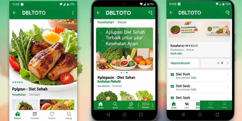 Screenshot antarmuka DBLTOTO yang menampilkan fitur Diet Sehat
