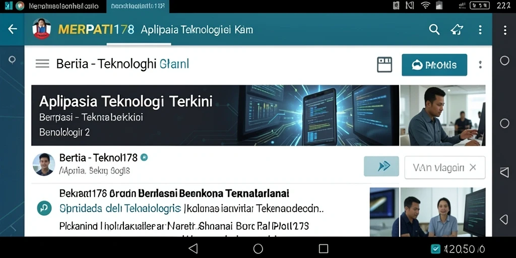 Antarmuka menarik dan fungsional dari aplikasi MERPATI178.