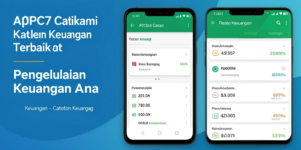 Tampilan antarmuka PCPC7 yang sederhana dan efektif untuk Catatan Keuangan.