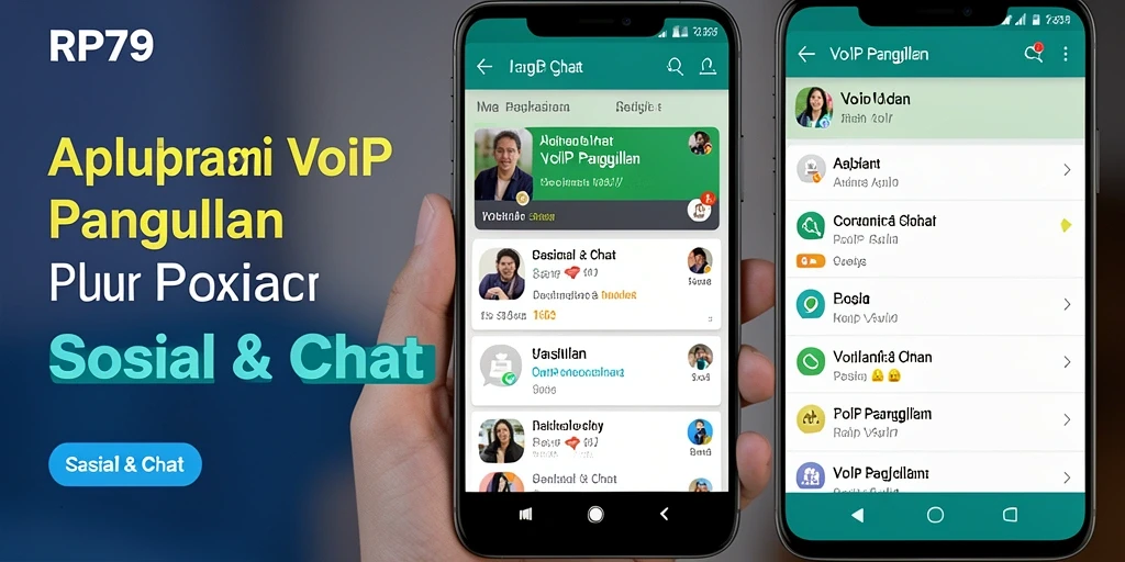 Interface sederhana aplikasi VoIP Panggilan RP79.