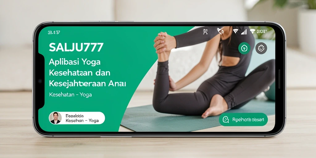 Antarmuka pengguna SALJU777 untuk latihan yoga yang intuitif dan menarik.