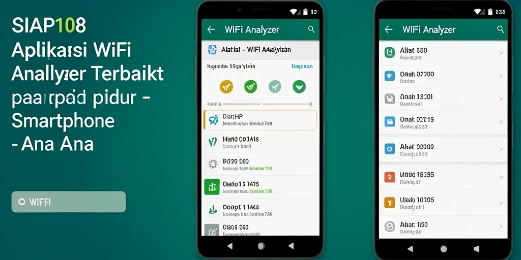 Antarmuka SIAP108 yang sederhana dan informatif untuk WiFi Analyzer.