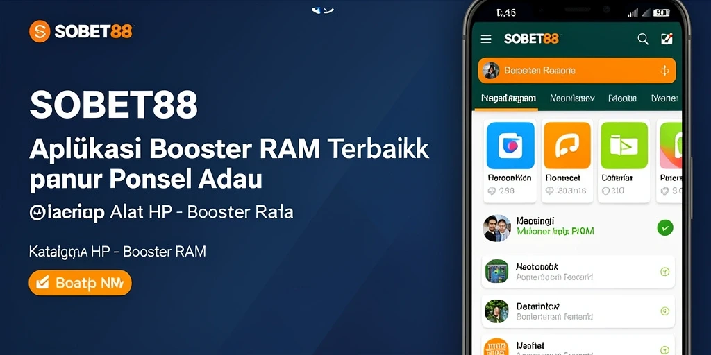 Antarmuka sederhana dan intuitif dari SOBET88 untuk fungsi Booster RAM.